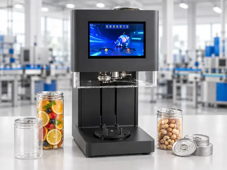 Mașini de sigilat doze — fabricate de Electric SRL la Focșani, România
